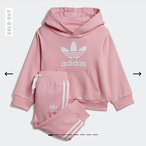 9M Adidas Track Suit pink/white